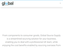 Tablet Screenshot of globalsourcesupply.com